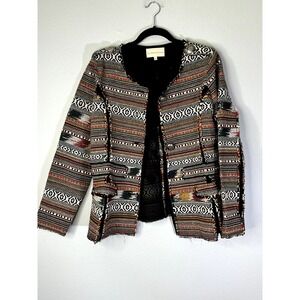The Territory Ahead Womens‎ XL Jacket Blazer Woven Tapestry Aztec Southwestern